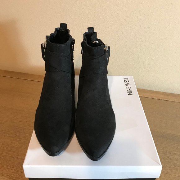 NEW Nine West Ankle Booties Black Dahila2~ Size 8M - Picture 3 of 4